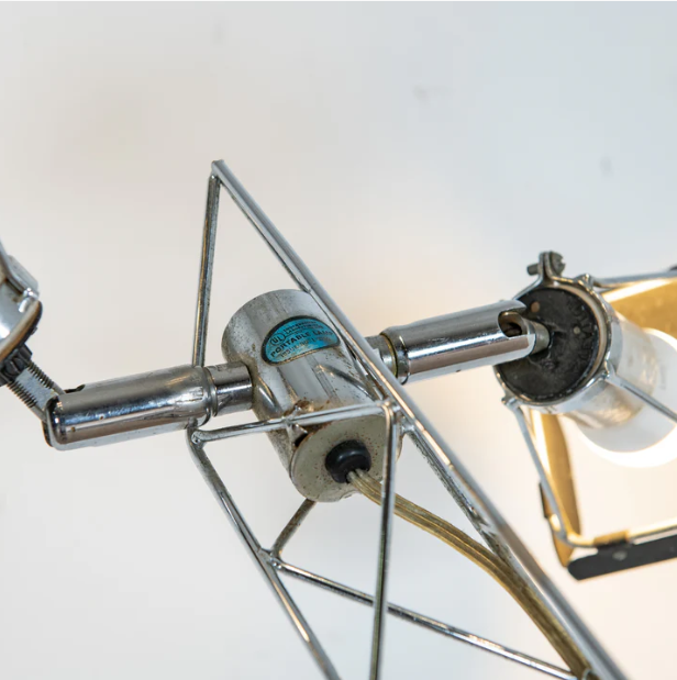 Lampadaire articulé Curtis & Jere Studio NYC USA, 1977 Métal chromé – Image 3