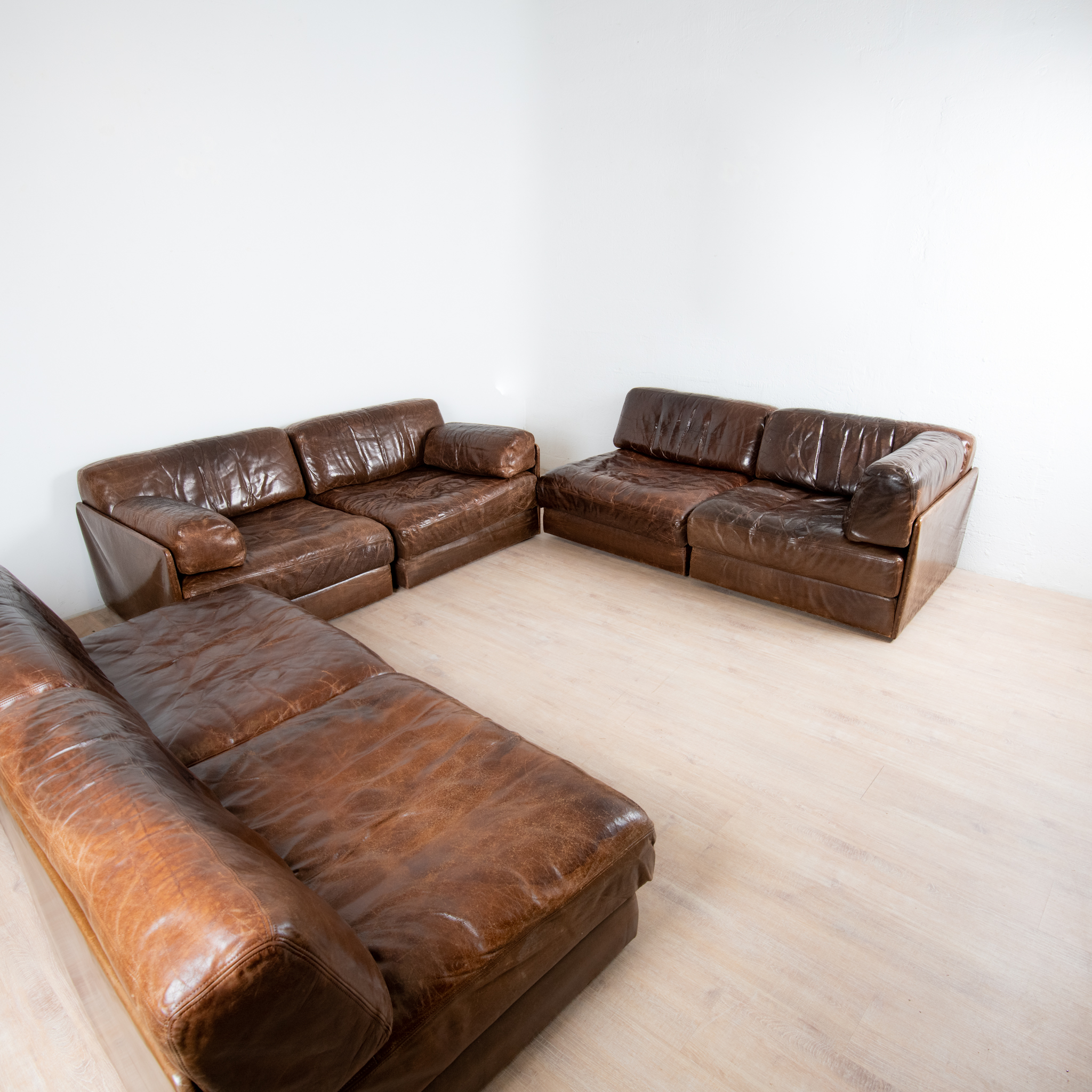 Salon en cuir DS-76, De Sede, Suisse 1970 – Image 8
