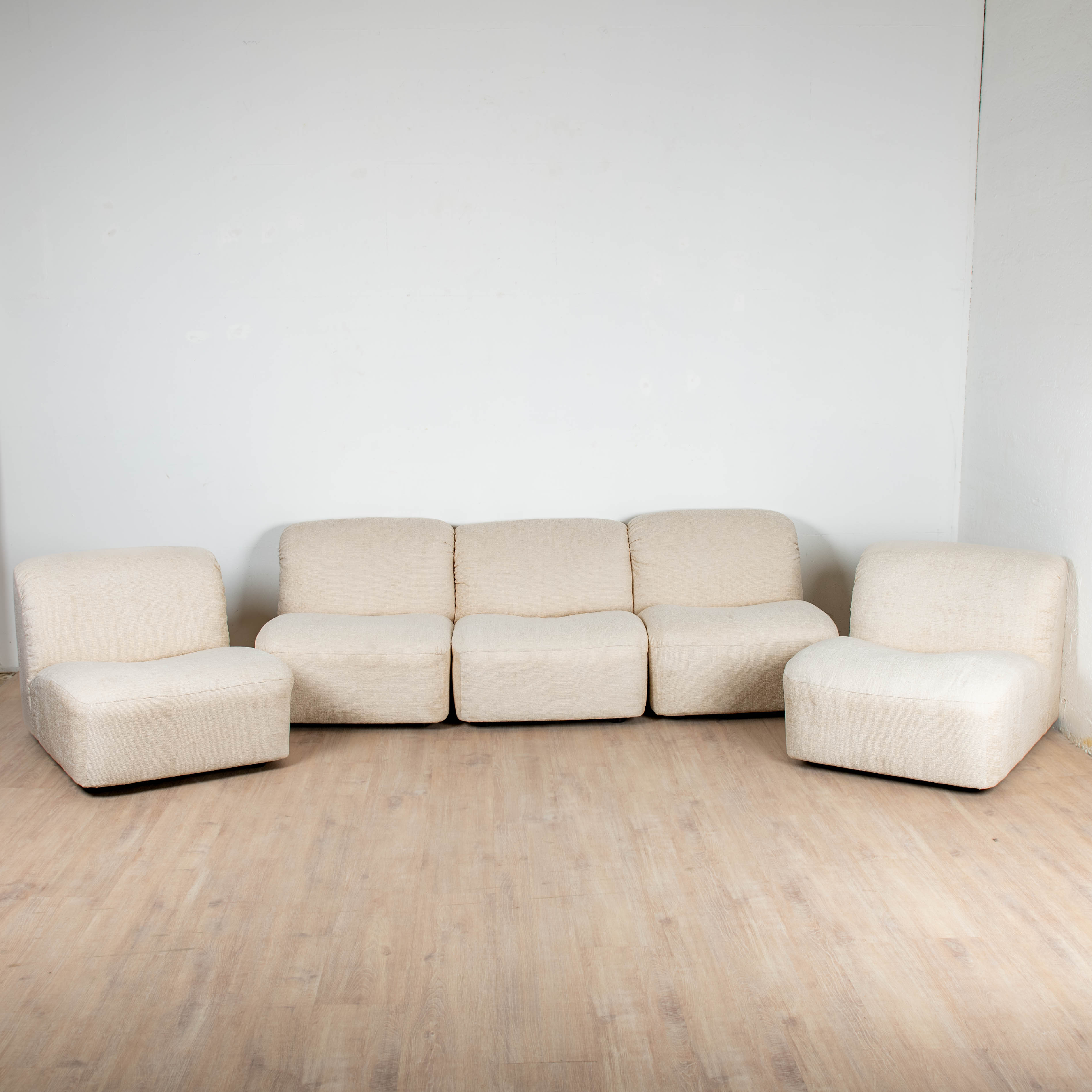 5 fauteuils modulables série "Deca" par Tito Agnoli pour Arflex, 1960