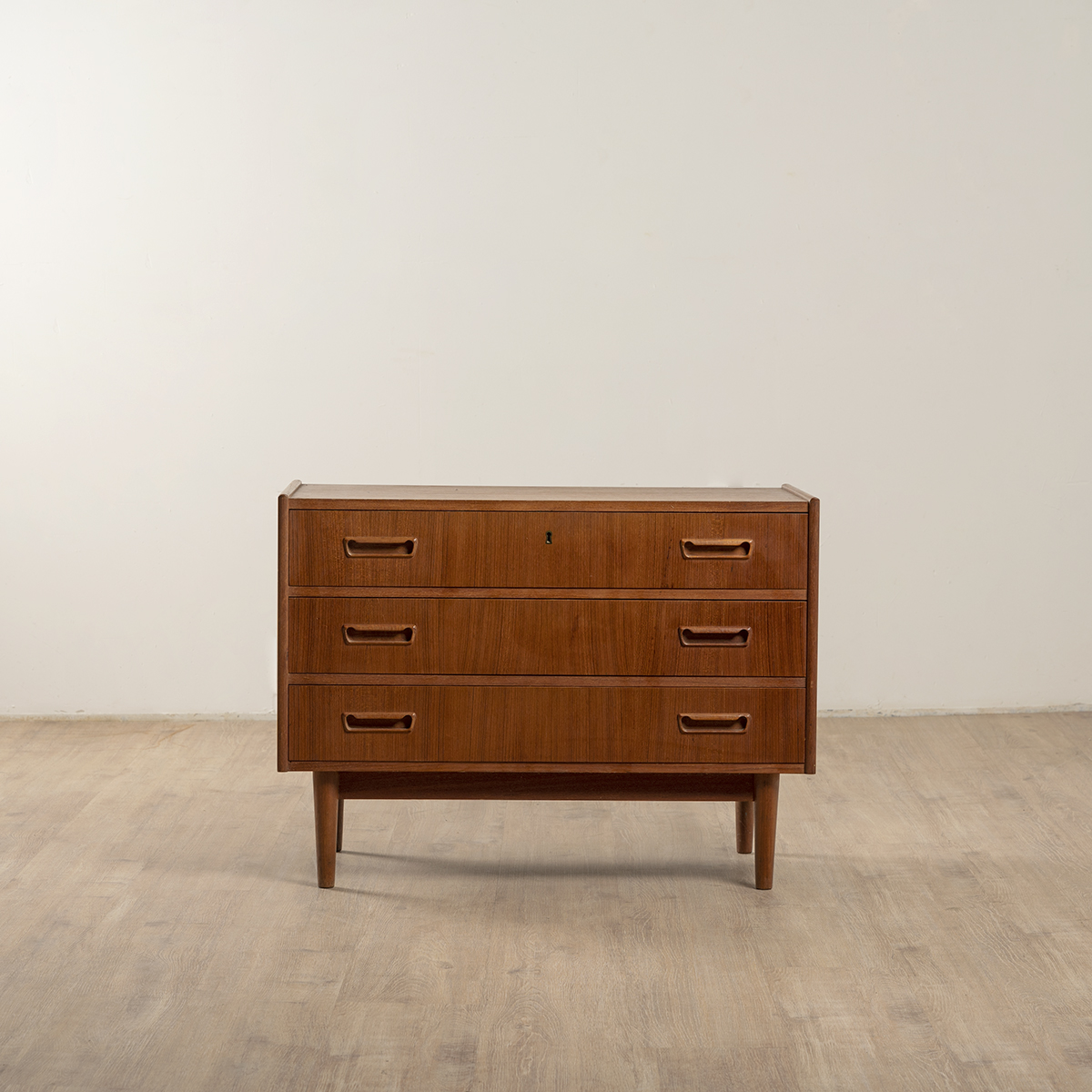 Commode vintage en teck de Gunnar Nielsen Tibergaard, Danemark 1960