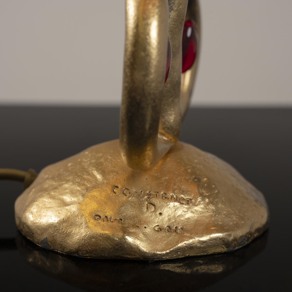 Lampe dorée maison Louis Gau par Constance D. – Image 2